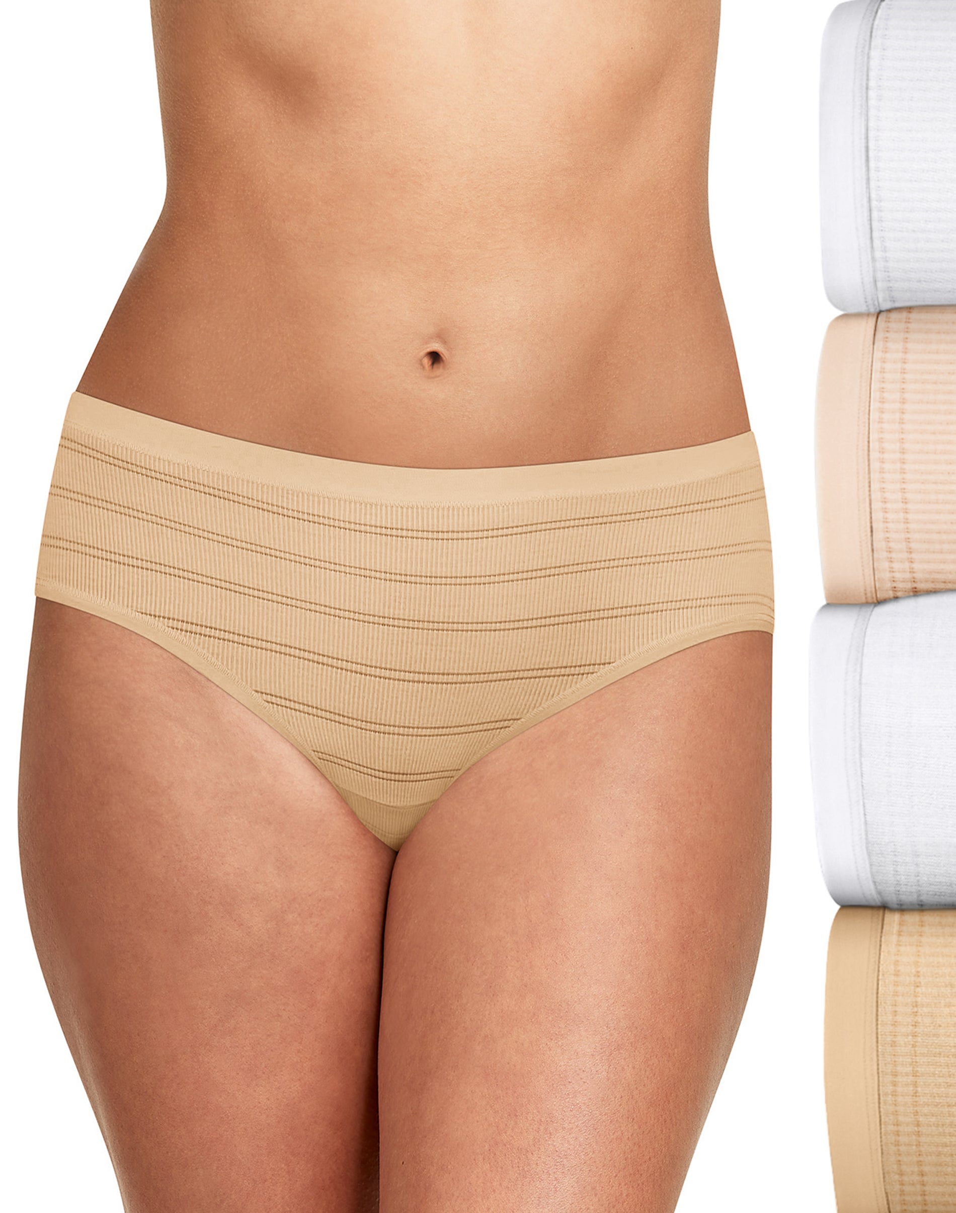 Hanes Womens Ultimate® Comfort Flex Fit® Hipster 4-Pack - Apparel Direct  Distributor
