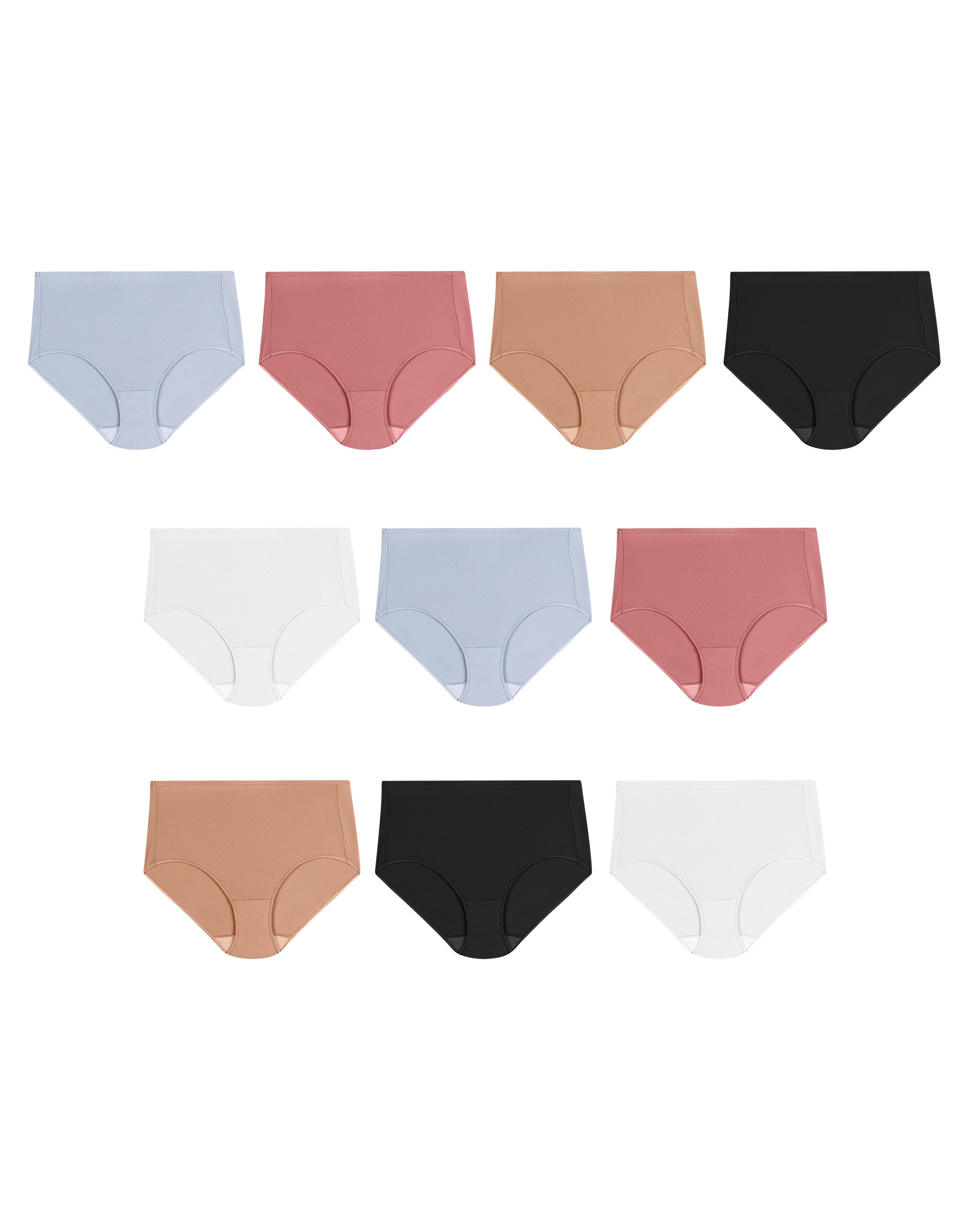 Hanes Womens Constant Comfort® X-Temp® Brief Panties 10-Pack